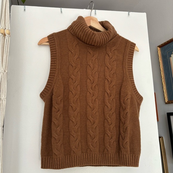 GAP Other - GAP Brown Cable knit Sweater Vest
